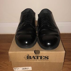 Bates black Oxford shoes, size 12